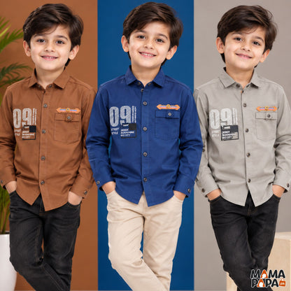 Premium Boys Cotton Shirts | Ages 5–12 Years
