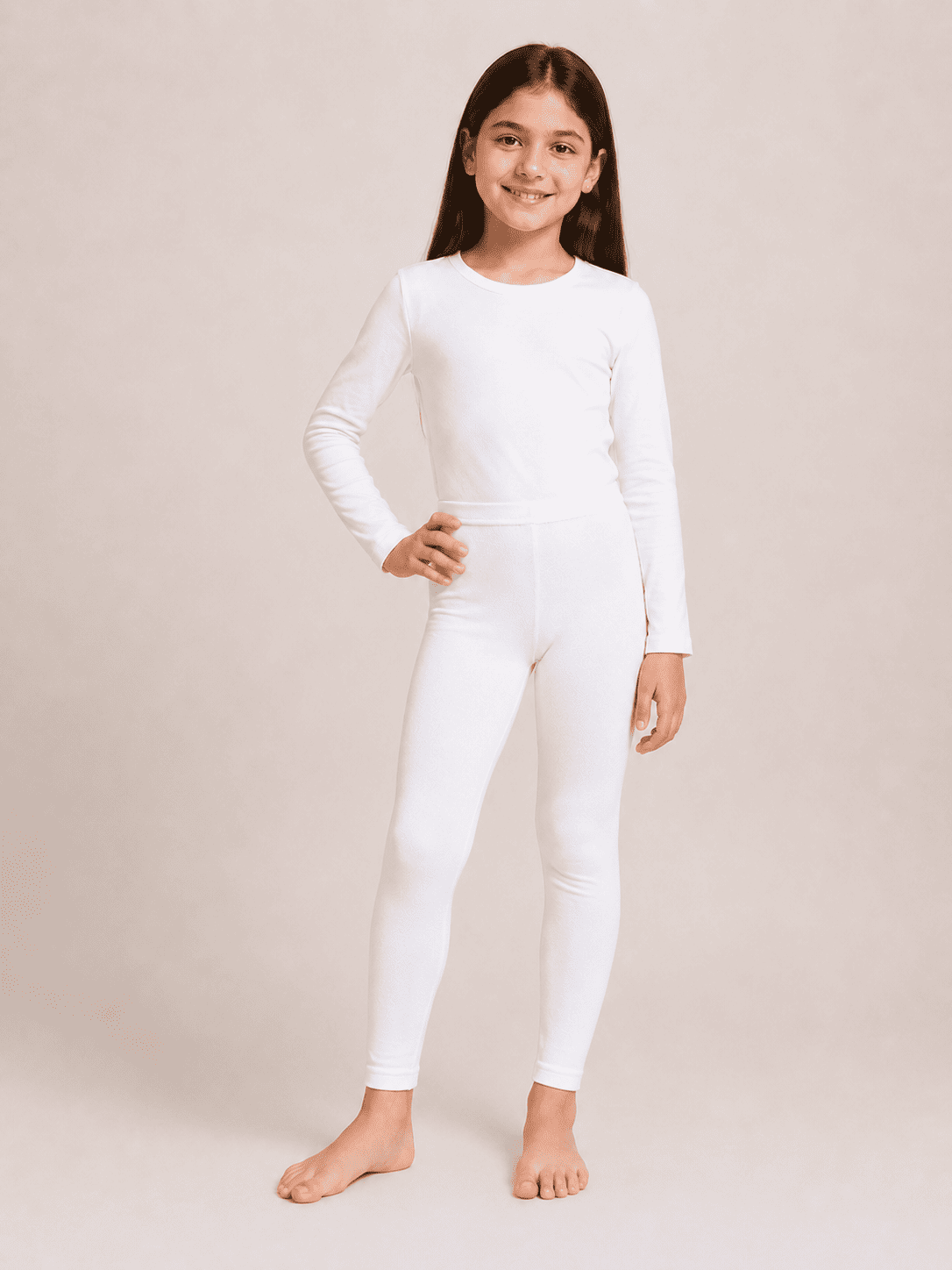 White & Black Color Family (1-12 Years Girls Tights)