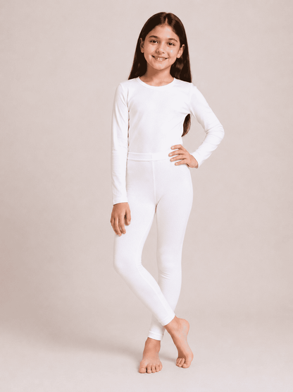 White & Black Color Family (1-12 Years Girls Tights)