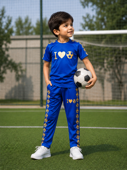 Football Lover Royal Blue Both Boya&Girls Premium Tracksuits