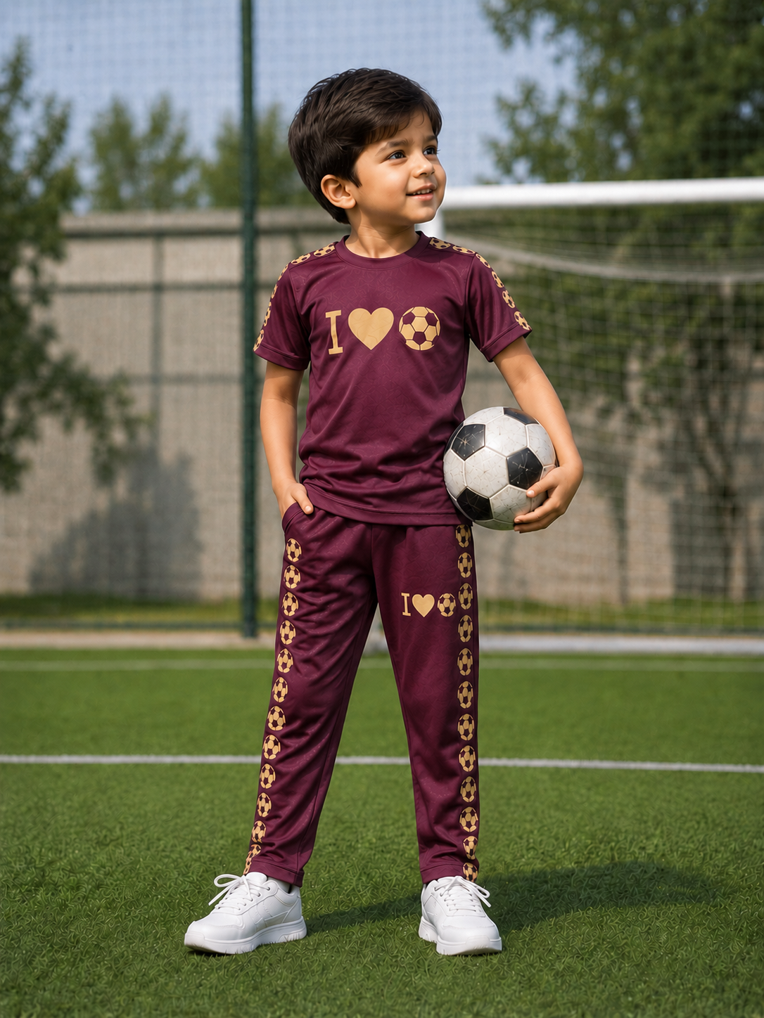 Football Lover Mehroon Both Boya&Girls Premium Tracksuits