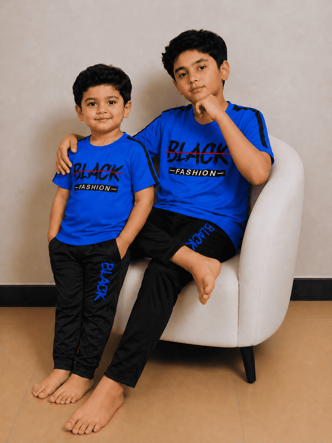 Boys Blue&Black Premium Tracksuits