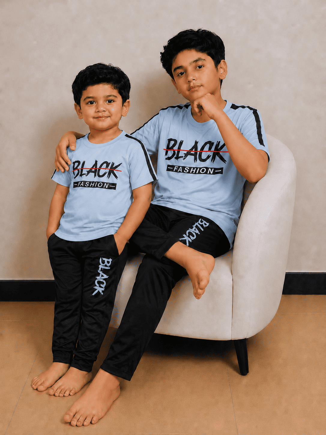 Boys Premium Grey&Black Tracksuits
