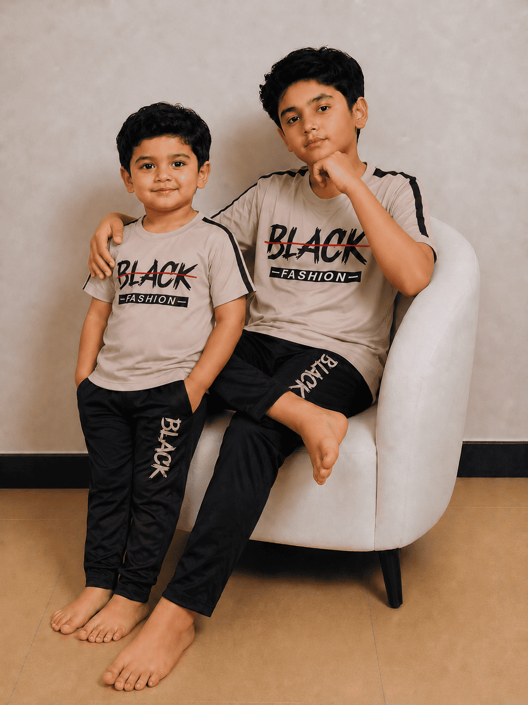 Boys Premium Skin&Black Tracksuits