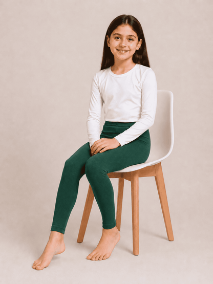 Green Color Family (1-12 Years Girls Tights)