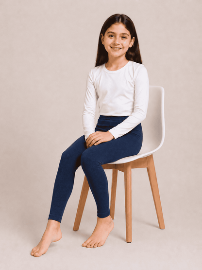 Blue Color Family (1-12 Years Girls Tights)