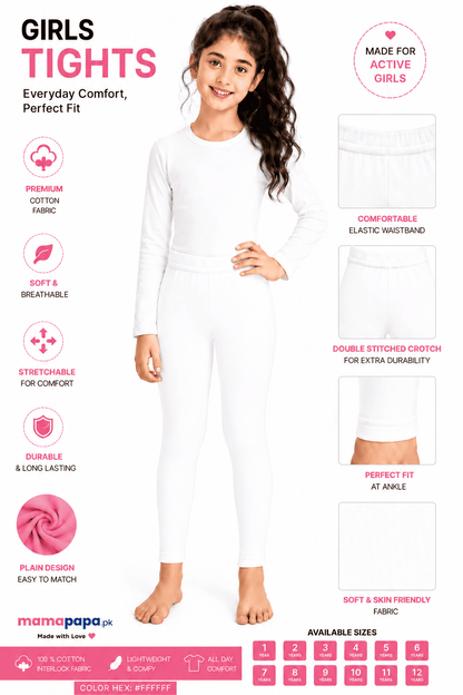 Girls Premium Tights (1-12 Years )