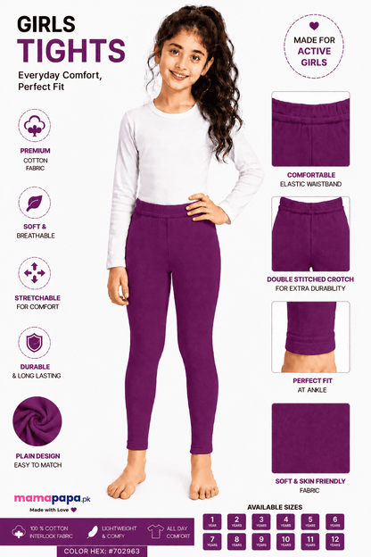 Girls Premium Tights (1-12 Years )