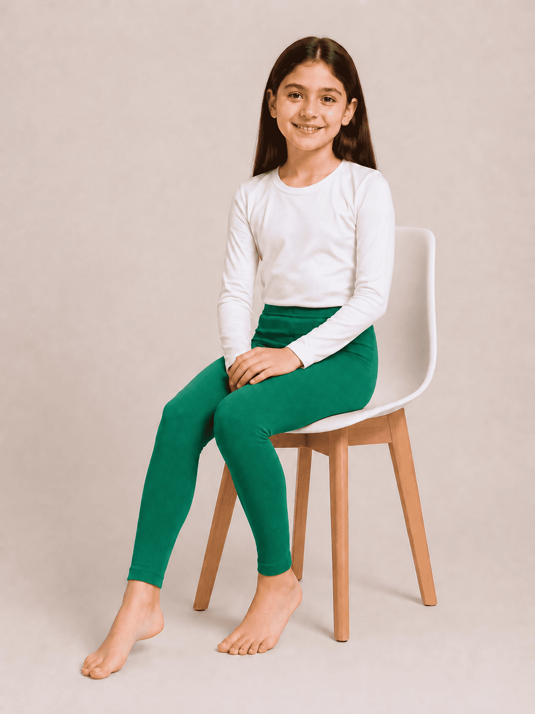 Green Color Family (1-12 Years Girls Tights)