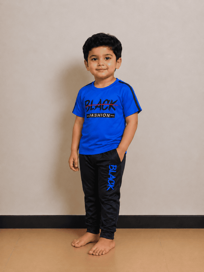 Boys Blue&Black Premium Tracksuits