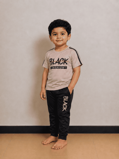 Boys Premium Skin&Black Tracksuits