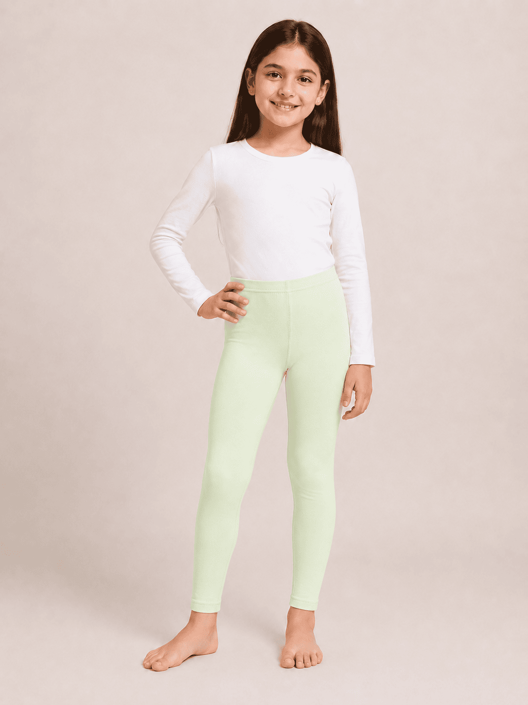 Green Color Family (1-12 Years Girls Tights)
