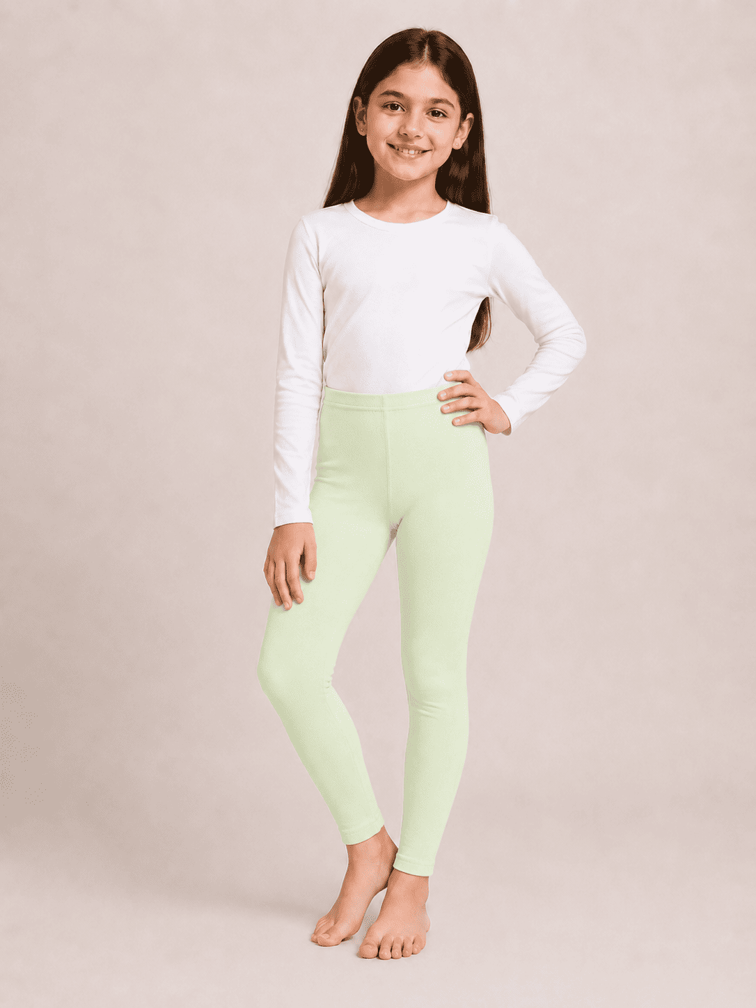 Green Color Family (1-12 Years Girls Tights)