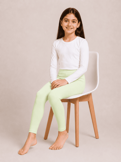 Green Color Family (1-12 Years Girls Tights)