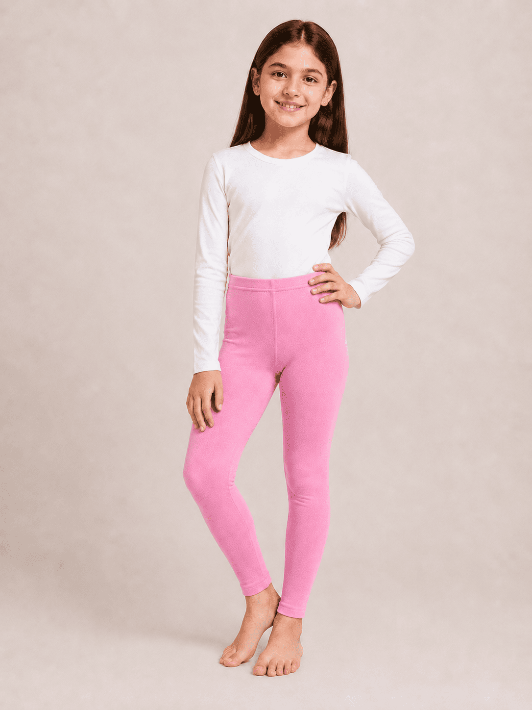Pink Color Family (1-12 Years Girls Tights)