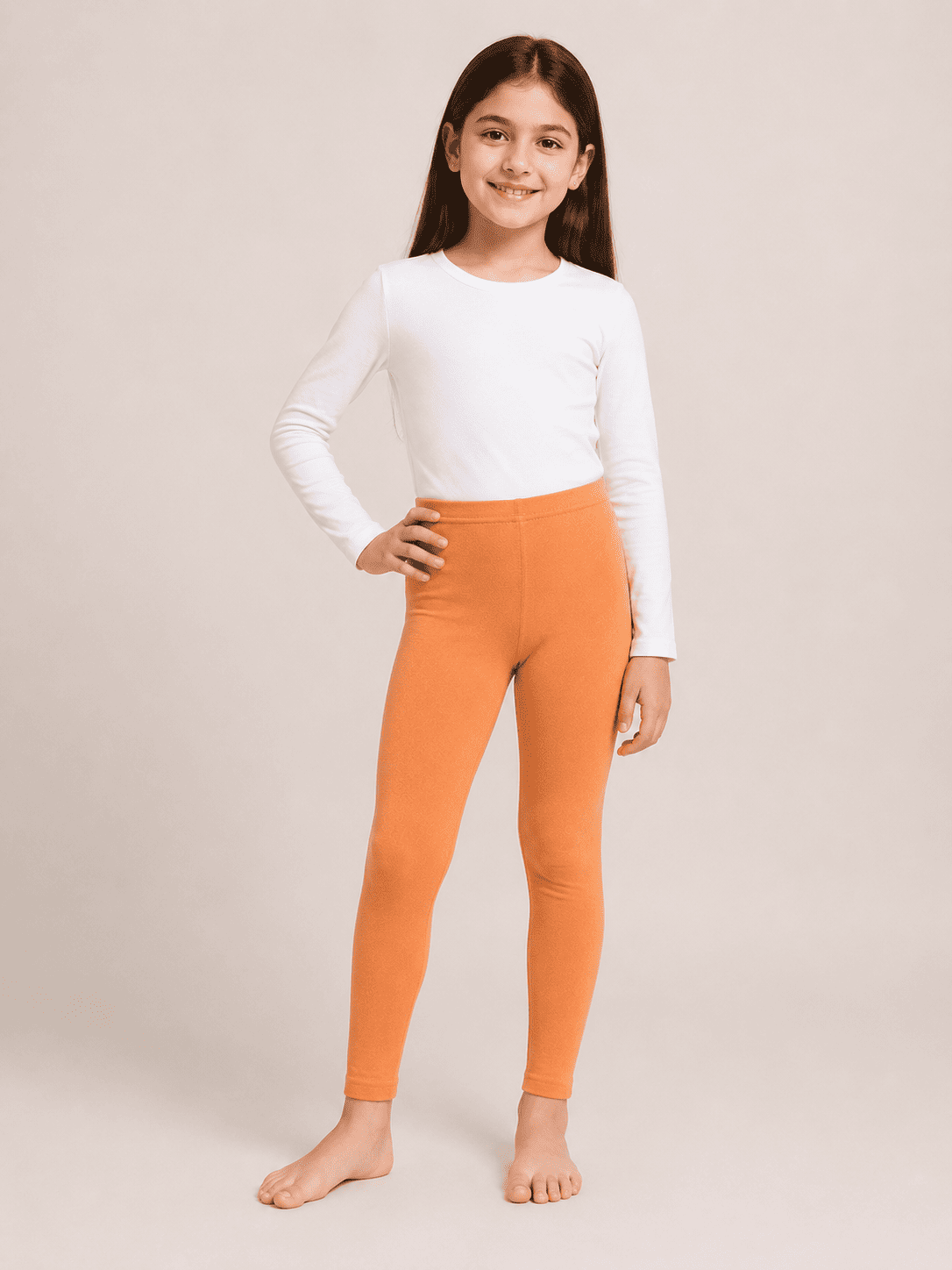 Orange Color Family (1-12 Years Girls Tights)