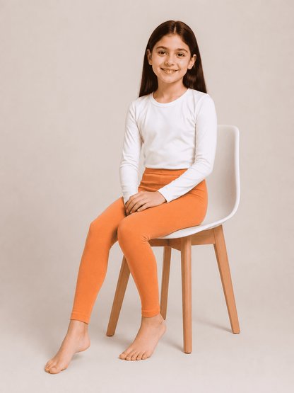 Orange Color Family (1-12 Years Girls Tights)