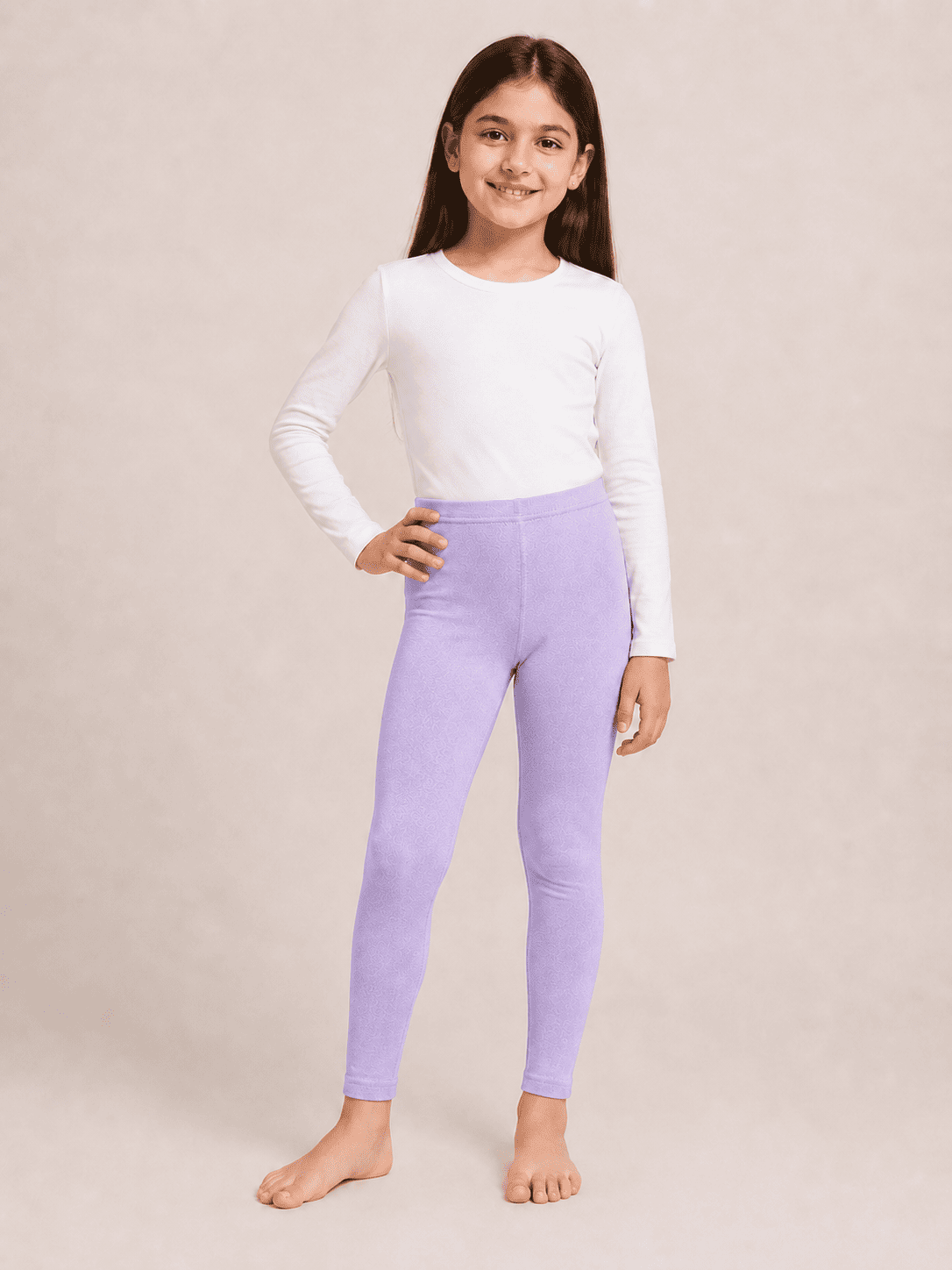 Purple Color Family (1-12 Years Girls Tights)