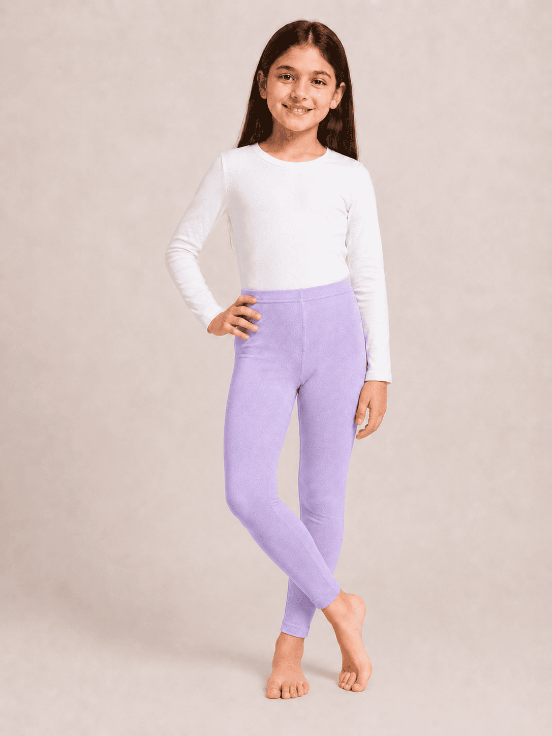 Purple Color Family (1-12 Years Girls Tights)