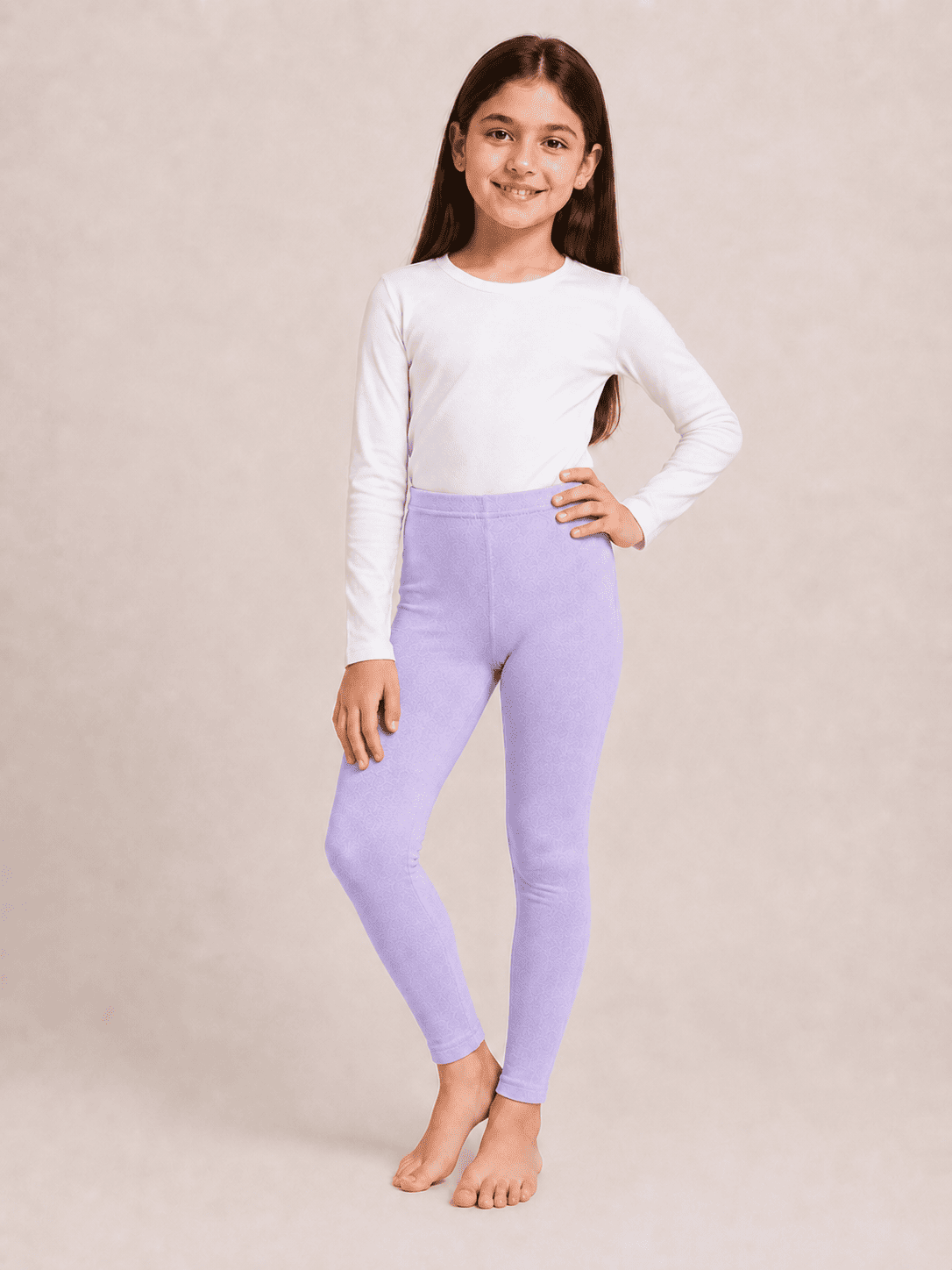 Purple Color Family (1-12 Years Girls Tights)