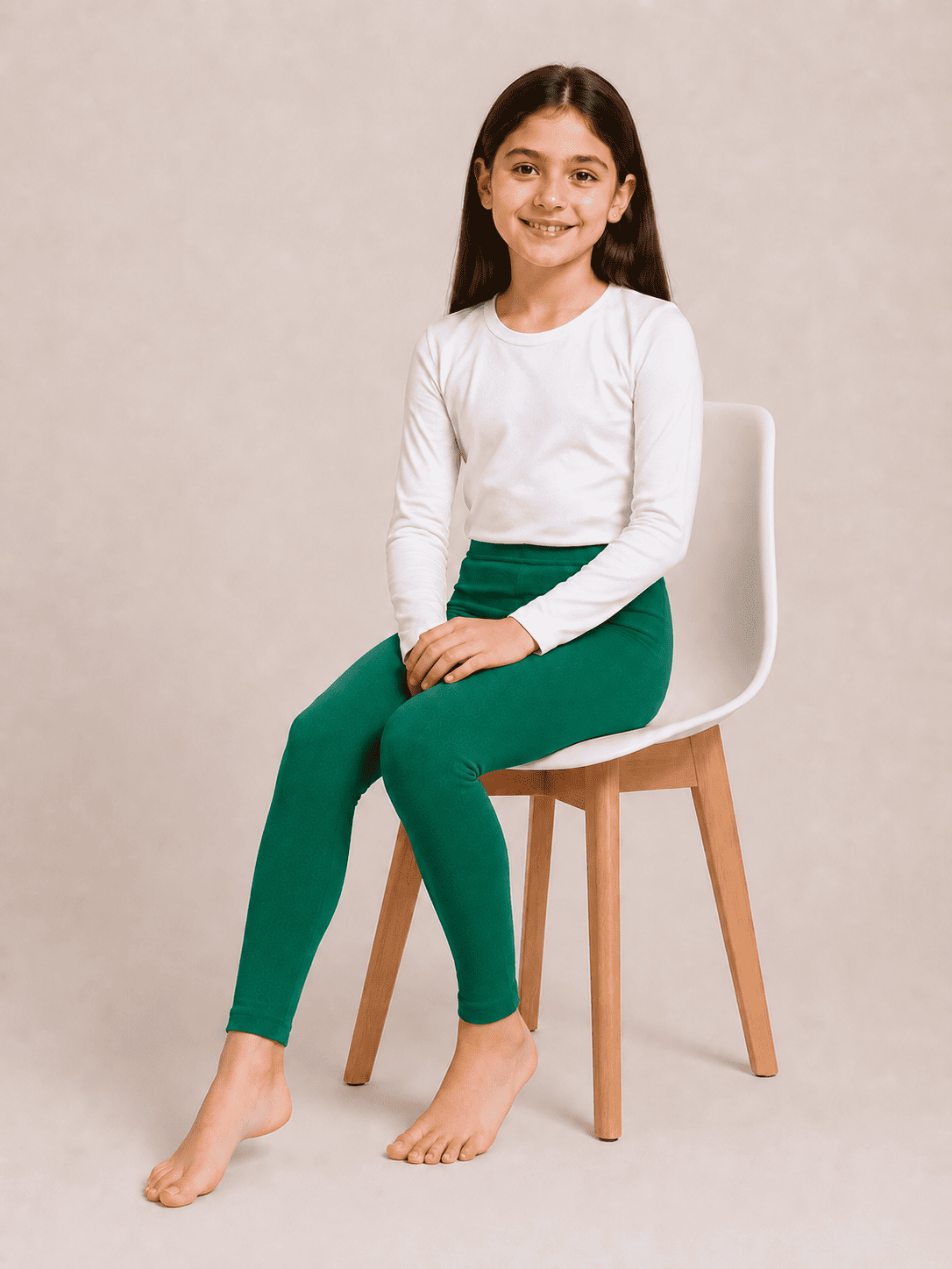Green Color Family (1-12 Years Girls Tights)