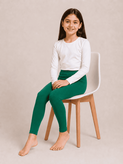 Green Color Family (1-12 Years Girls Tights)