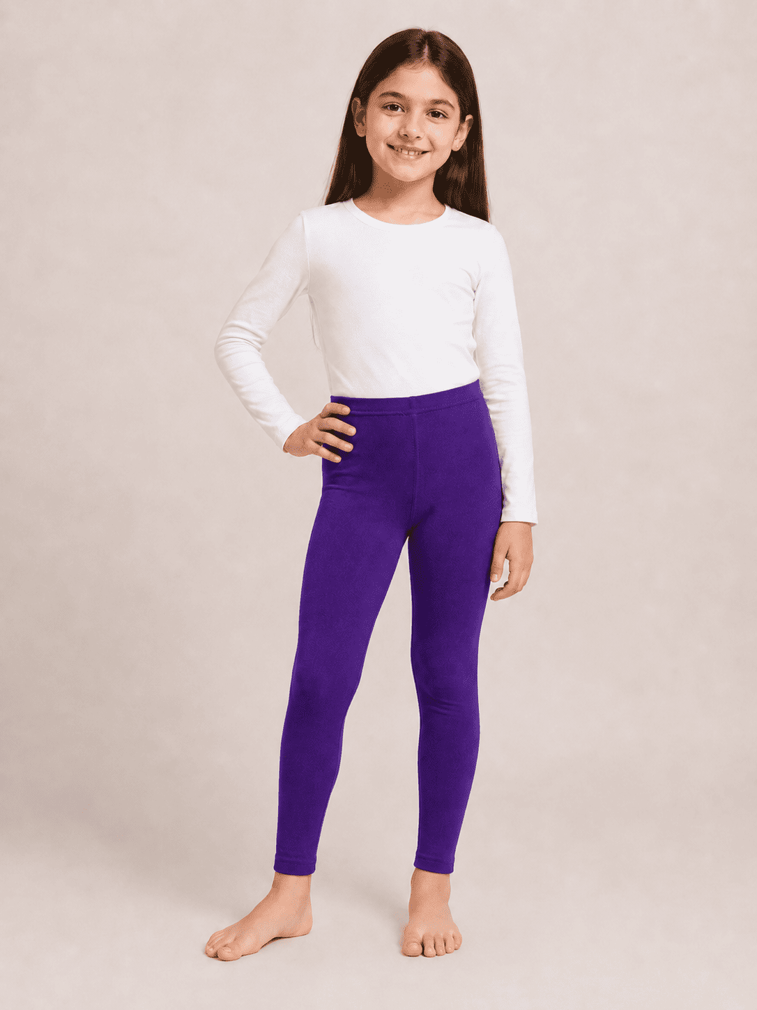 Purple Color Family (1-12 Years Girls Tights)