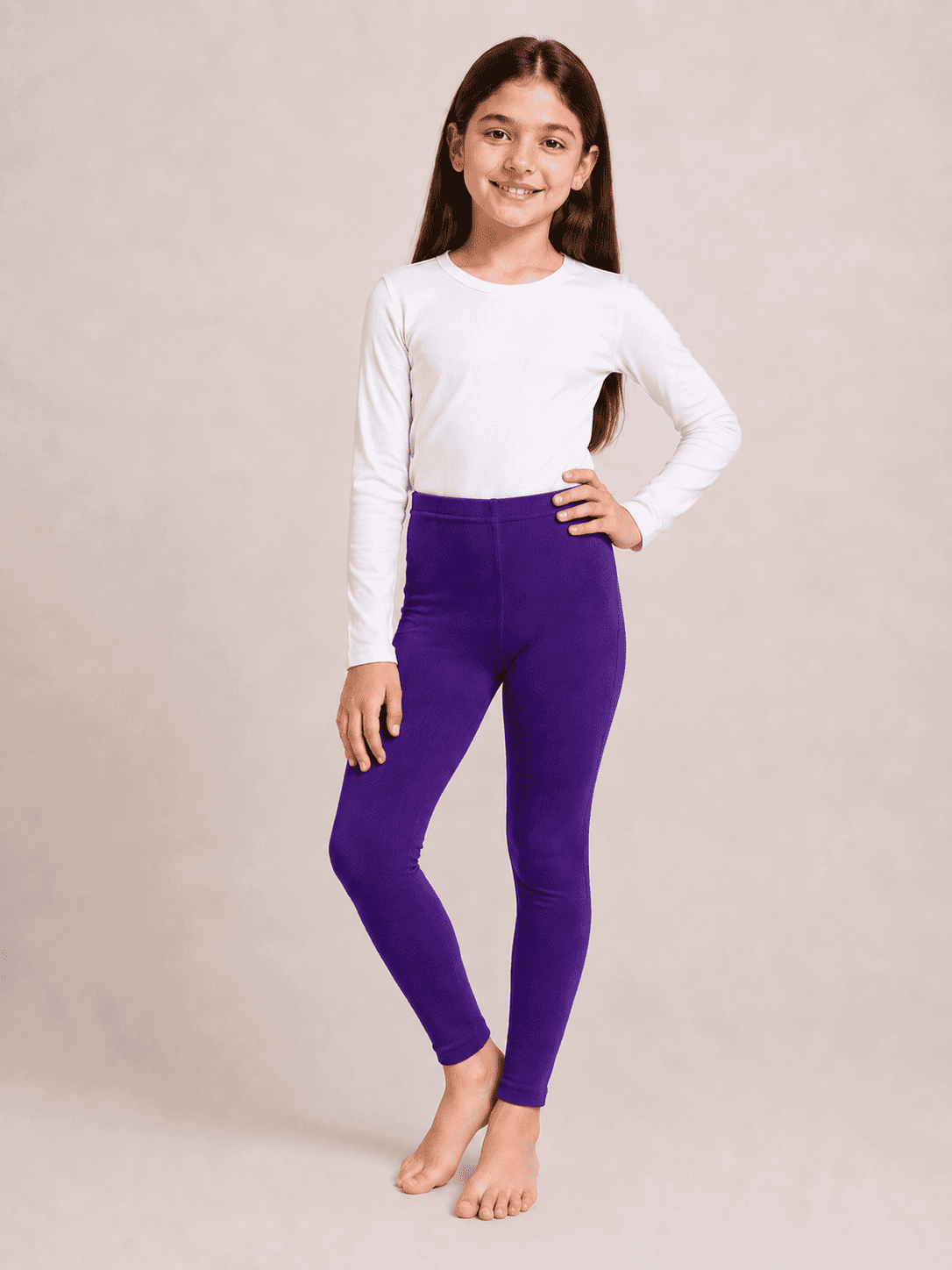 Purple Color Family (1-12 Years Girls Tights)