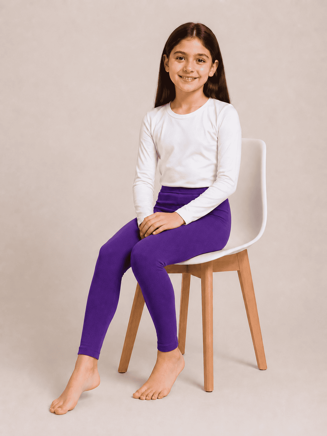 Purple Color Family (1-12 Years Girls Tights)