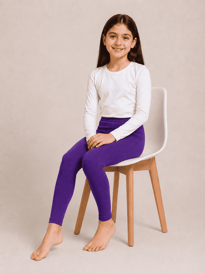 Purple Color Family (1-12 Years Girls Tights)