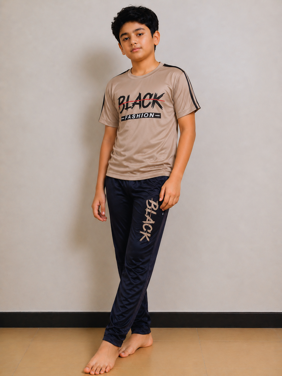 Boys Premium Skin&Black Tracksuits